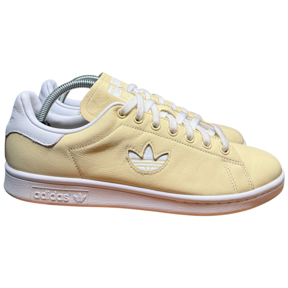 Adidas Originals Stan Smith Men's 9 Sneakers Yellow Cloud White Shoes - Picture 4 of 15